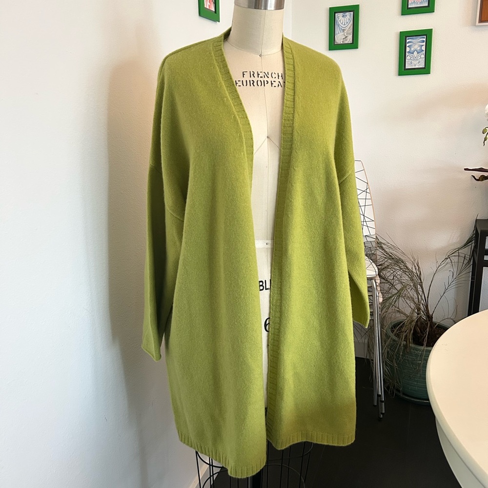 Allude Long Cashmere Cardigan
